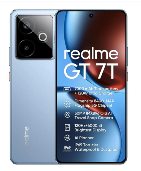 Смартфон Realme GT7T 12/256Gb EAC (Ростест)