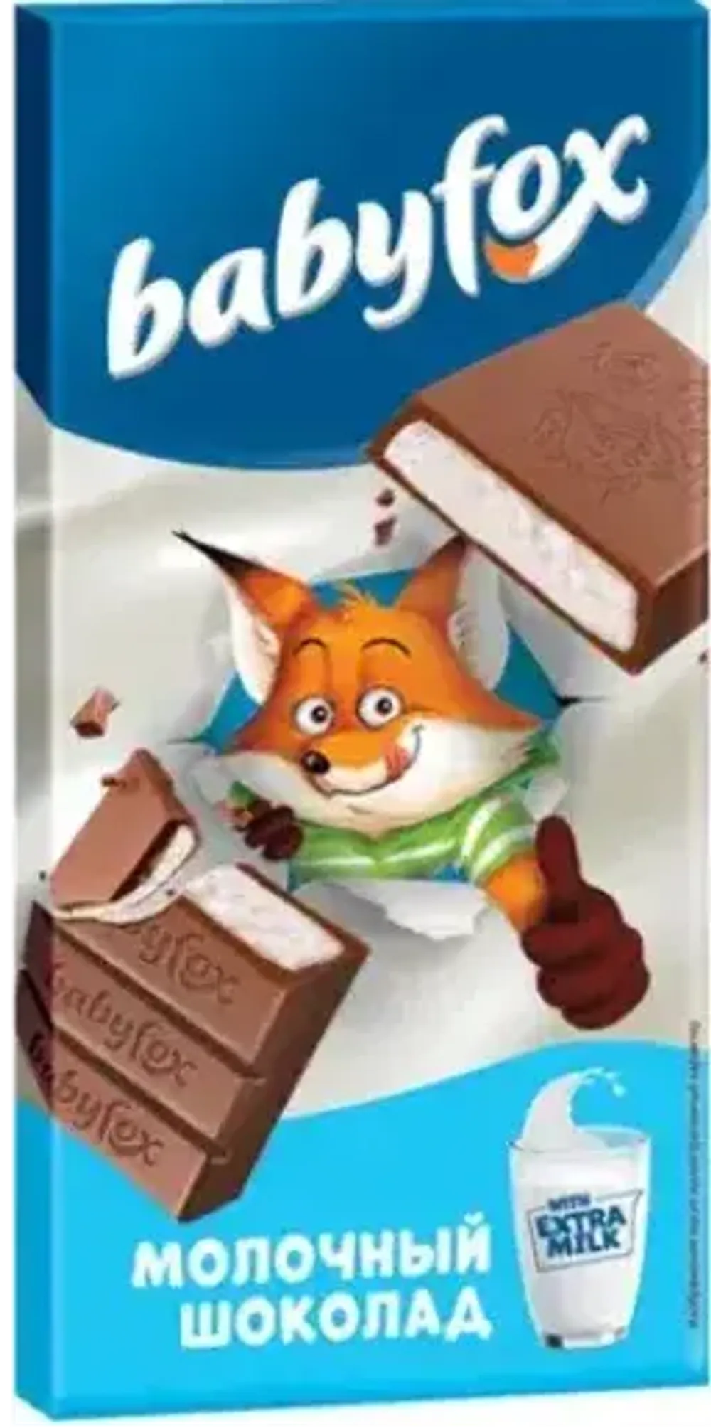 Шоколад Babyfox молочный 90г