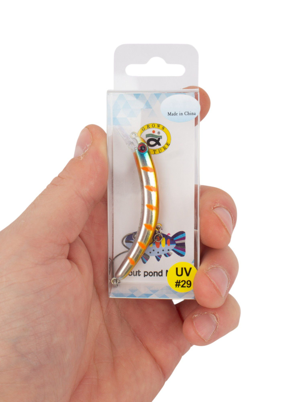 Воблер на форель тонущий Grows Culture Sakasan Yoro Slim 60 xs 3.9 г Банан #29
