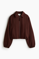 Куртка оверсайз с низом-баллон — классический воротник - H&M