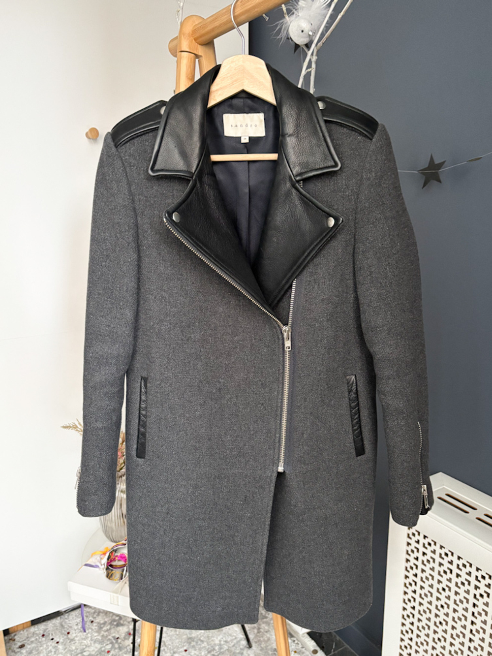 Пальто шерстяное Sandro, xs