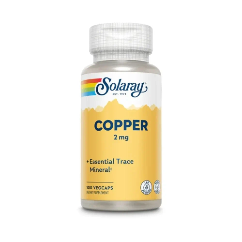 Solaray copper 2mg 100vegcap.
