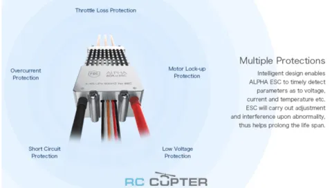 ESC регулятор мотора T-Motor Alpha 60A LV 4-6S