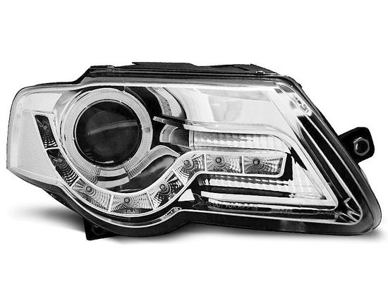 Передние фары chrome daylight для VW Passat B6
