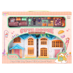 Игрушечный дом для куклы с мебелью и фигурками коробка 2277