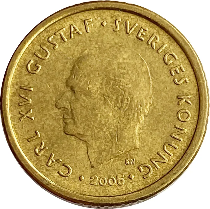 10 крон 2005 Швеция XF 10 крон 2005 Швеция XF