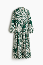 Платье с длинными пышными рукавами - H&M