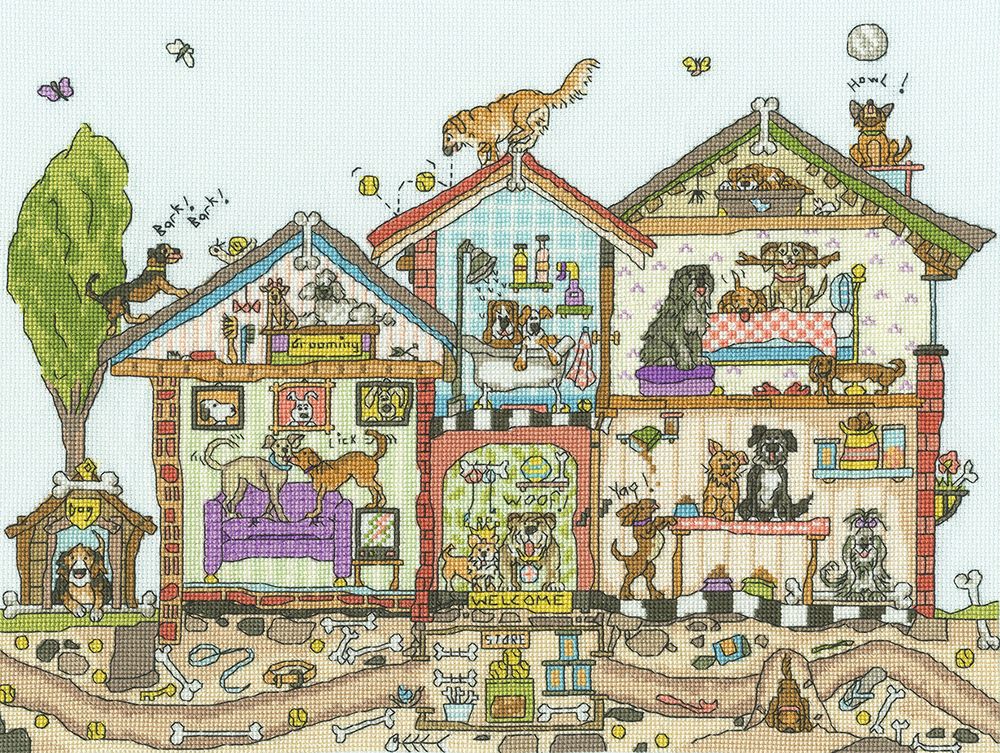 Набор для вышивания нитками Bothy Threads Pooch Palace