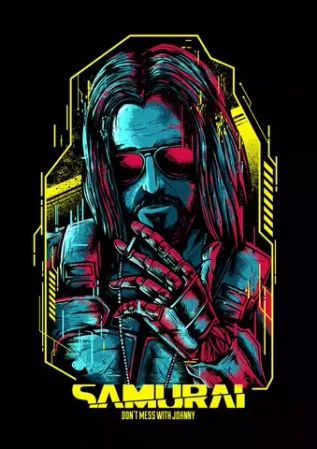 Постер "Cyberpunk 2077: Samurai"