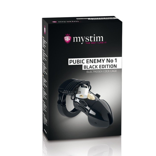 Пояс верности с элетростимуляцией Mystim Pubic Enemy No 1 - Black Edition