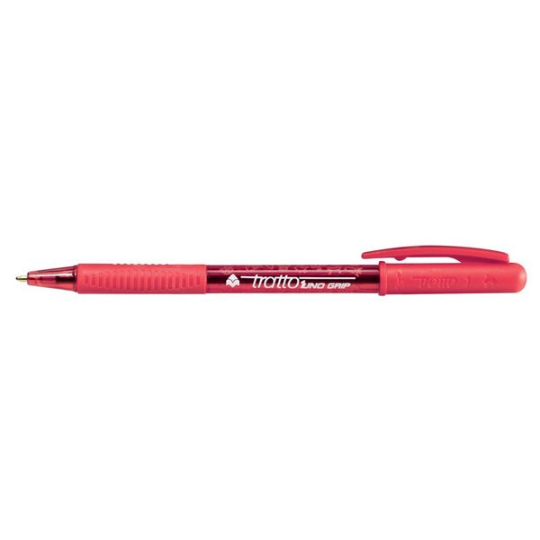Ручка шариковая 0.5 мм, 50 шт, F838302 цвет чернил: красный, Tratto F838302