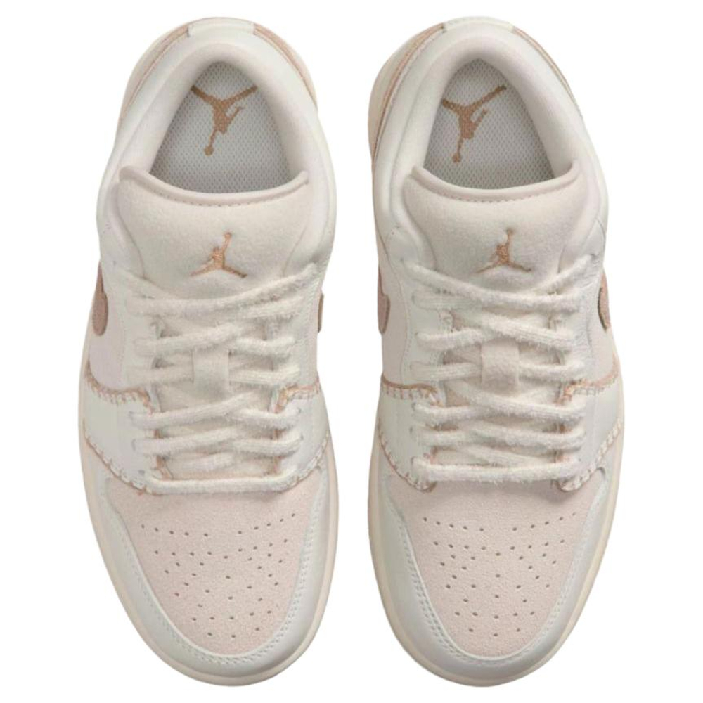 Jordan Air Jordan 1 Cushioning Low top Vintage Basketball Shoes Women's Beige