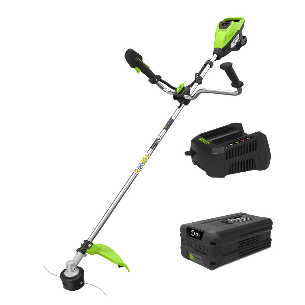 Триммер аккумуляторный Greenworks TB13L, 82V, 1,3 кВт, 43 см, бесщеточный, c 1 х АКБ 2,5 Ач и ЗУ (TB13LUA)
