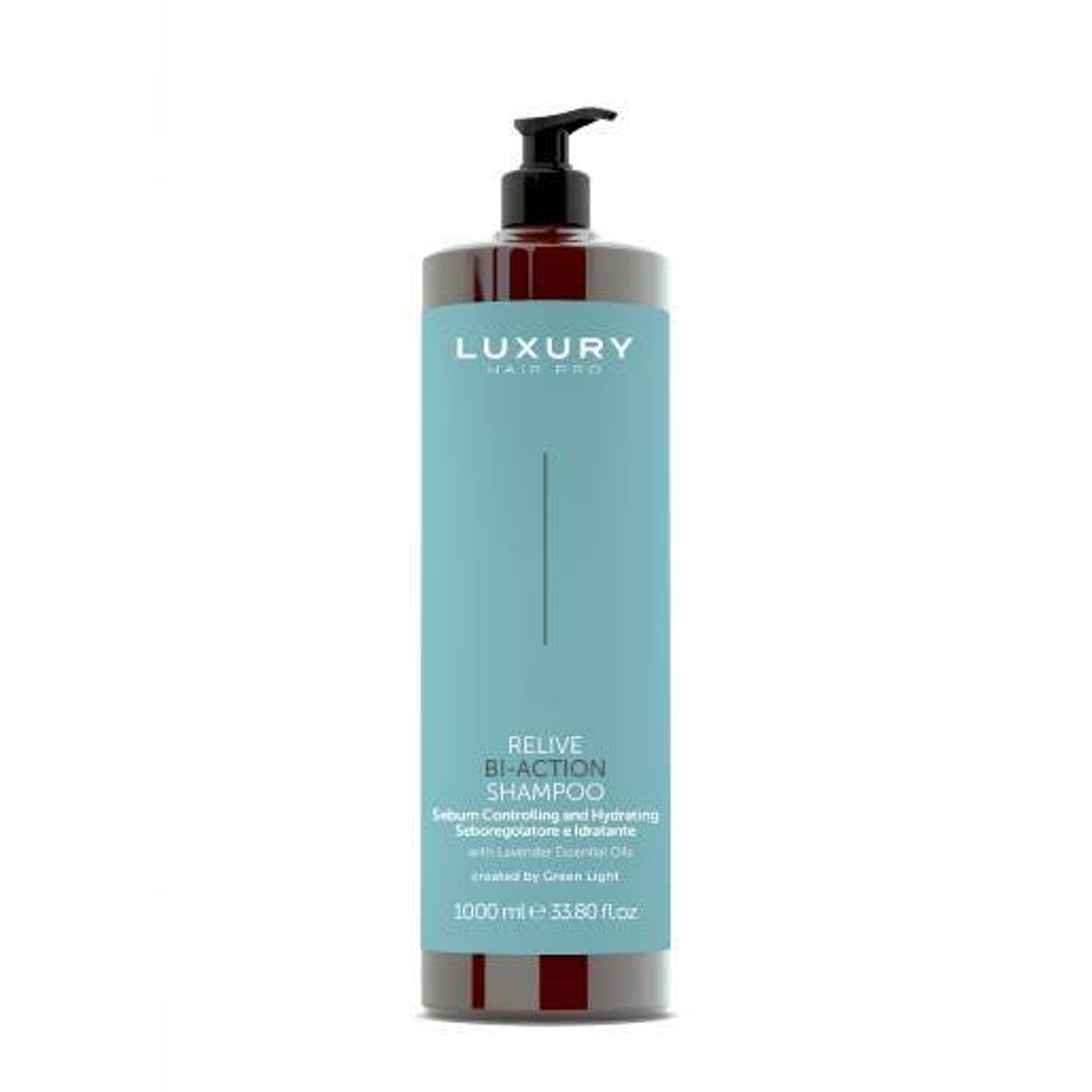 Шампунь двойного действия Green Light Relive Shampoo Bivalente Bi-Action 1000мл