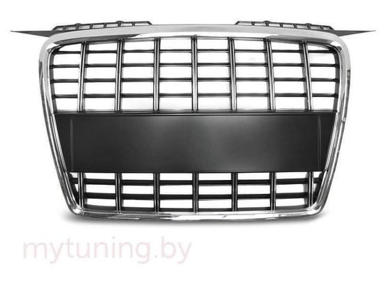 Решетка радиатора S8 LOOK CHROME BLACK для Audi A3 8P