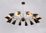 Ceiling design lamp  Duke by Delightfull (10 lampshades,  Black)