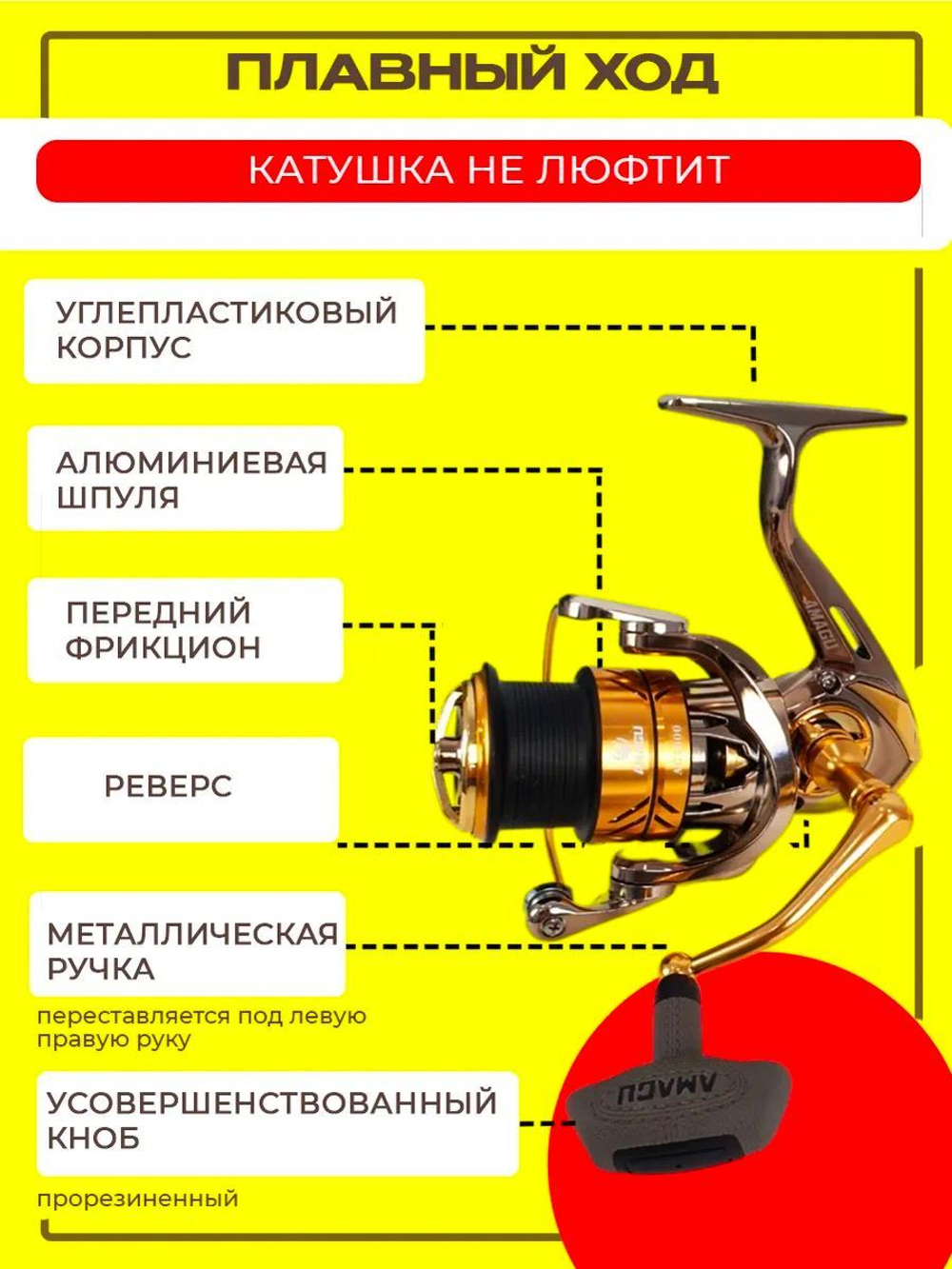 Катушка AG 2000 Аmagu золото