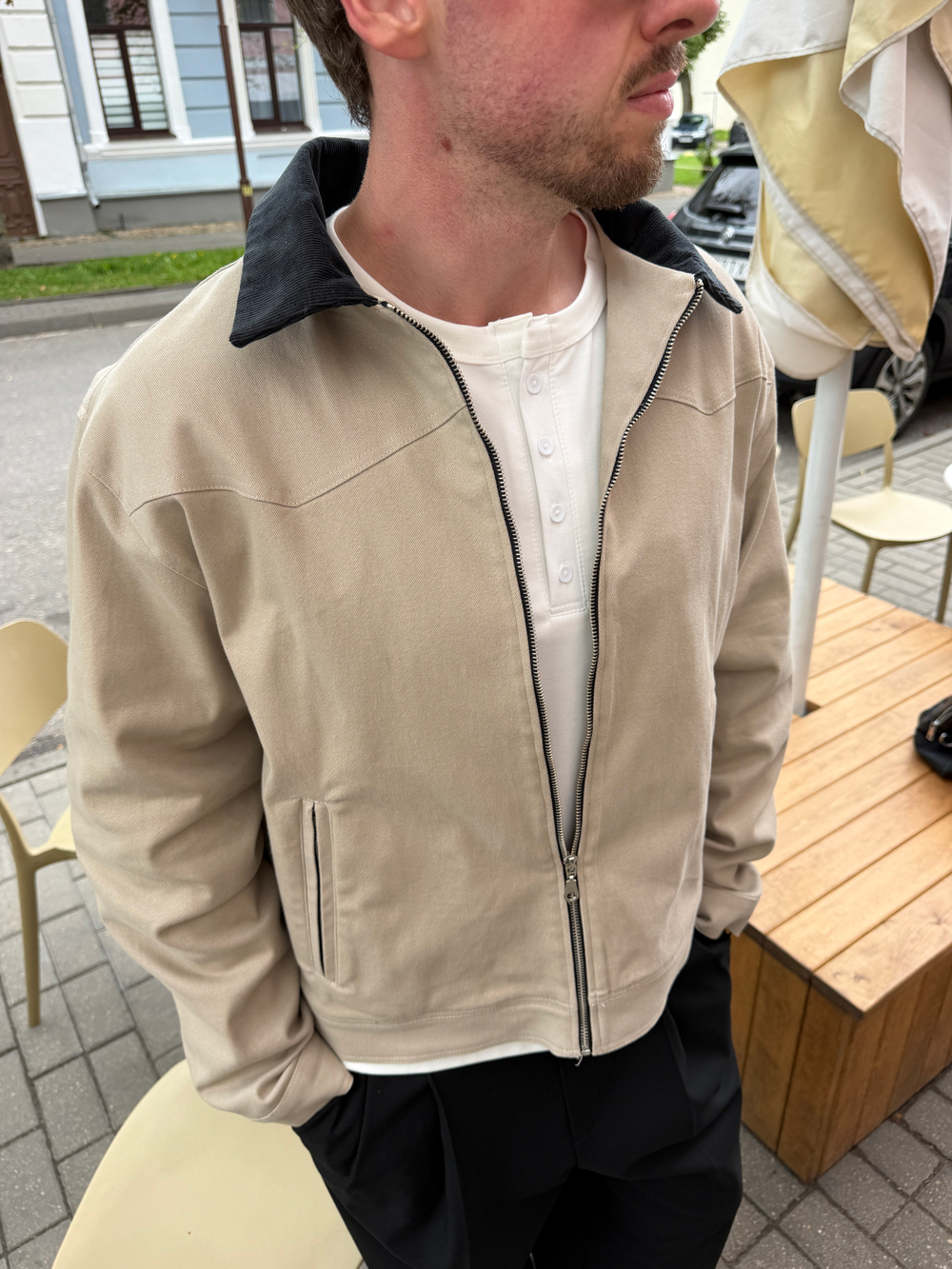 Куртка "Work Jacket" бежевая