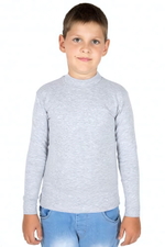 Джемпер для мальчика (122-64, средне-серый меланж)