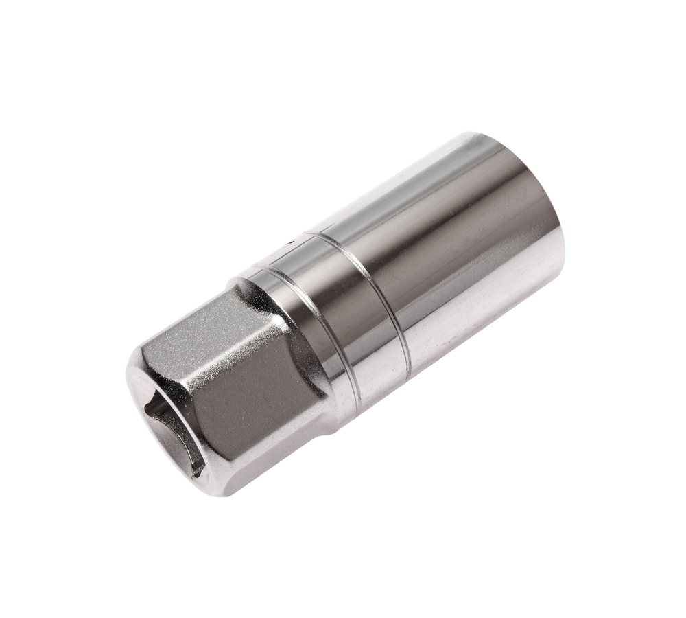 Головка свечная 1/2" 21мм 6-гранная с резиновым фиксатором JTC