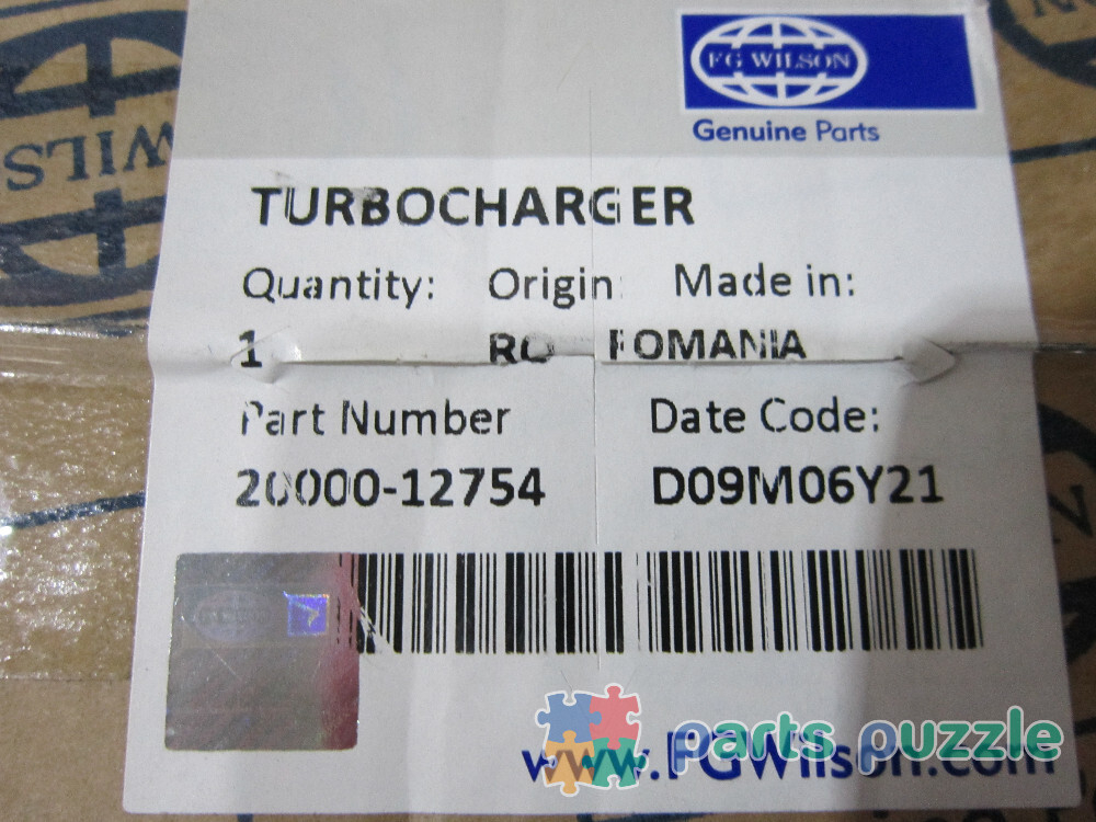 Турбокомпрессор, оригинал / TURBOCHARGER АРТ: 20000-12754