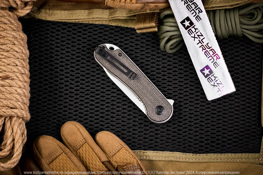 Нож Civivi Elementum C907T сталь D2 Satin рукоять Green Micarta
