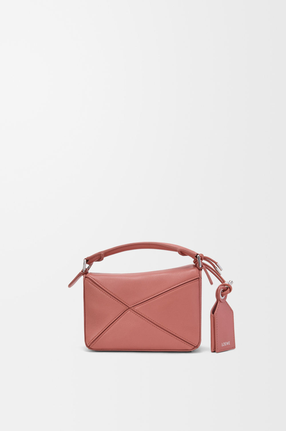 Loewe Сумка-мини Puzzle Featherlight из овечьей кожи наппа, красноватый