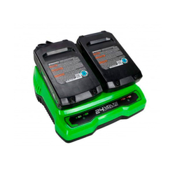 Зарядное устройство Greenworks для 2-х аккумуляторов Greenworks G24X2UC2, 24V 2931907