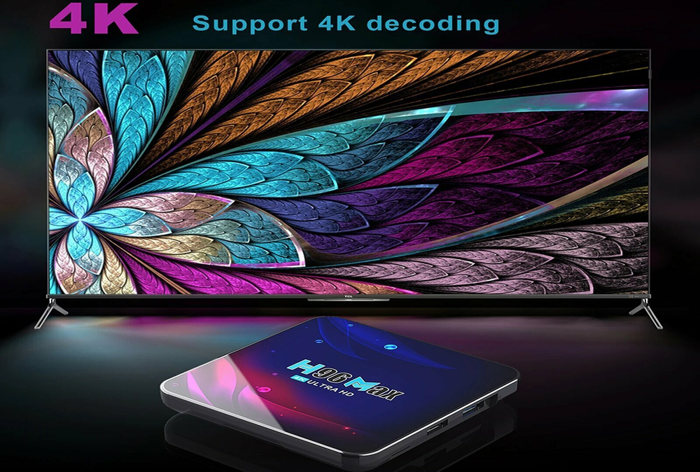 ТВ-приставка Ultra HD H96 Max V11, Android 11, 4 ядра, 4 + 32 ГБ