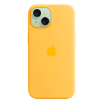Силиконовый чехол с поддержкой MagSafe Apple Silicone Case для iPhone 15, Sunshine (Лучезарный желтый)