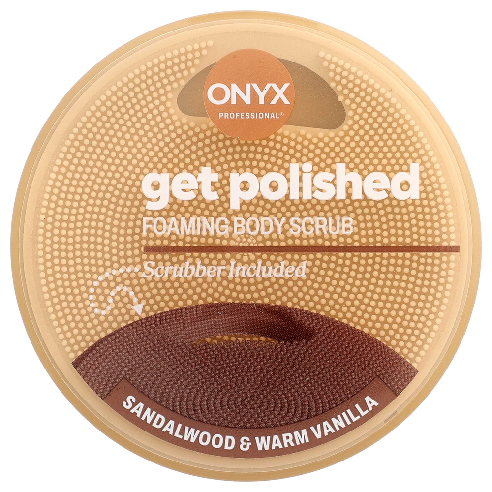 Onyx Professional, Get Polished, скраб для тела, сандаловое дерево и согревающая ваниль, 453 г (16 унций)