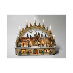 Музыкальная Wooden calendar villageМузыкальная шкатулка 50 Musicbox Kingdom Коричневый / Бежевый