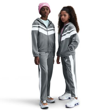 Детский спортивный костюм Nike Kids Sportswear Dri-Fit Hooded — smoke grey/white/white