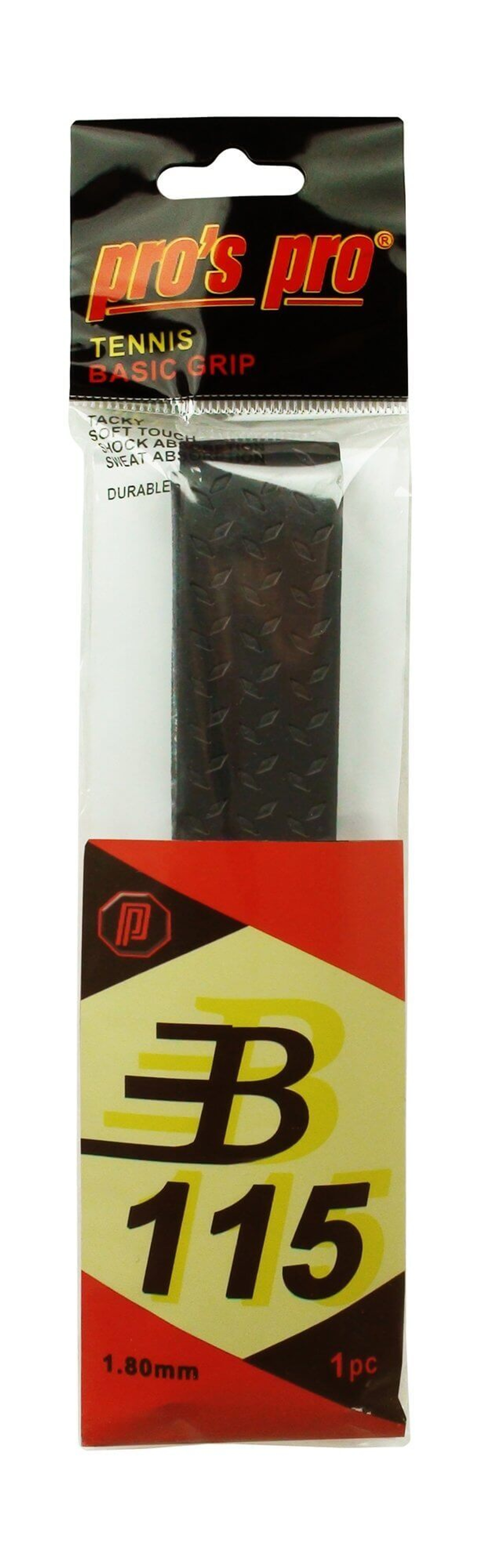 Намотки теннисные базовая Pro's Pro Basic Grip B 115 1P - black