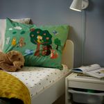 Комплект постельного белья IKEA BRUMMIG (БРУММИНГ), Детский, Разноцветный, 150x200, 50x80 см