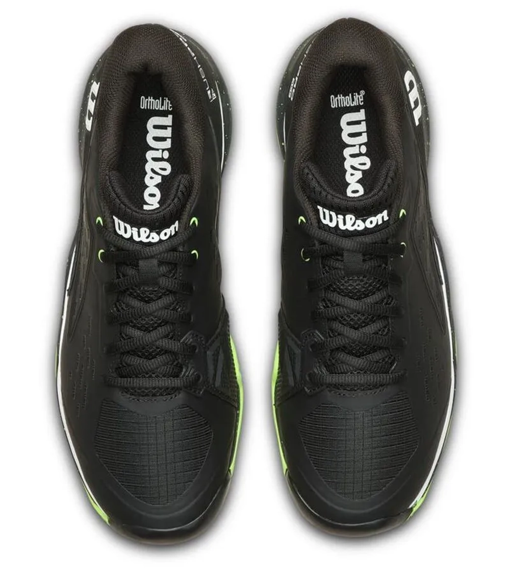 Теннисные кроссовки Wilson Rush Pro Ace Clay TP - black/green/white