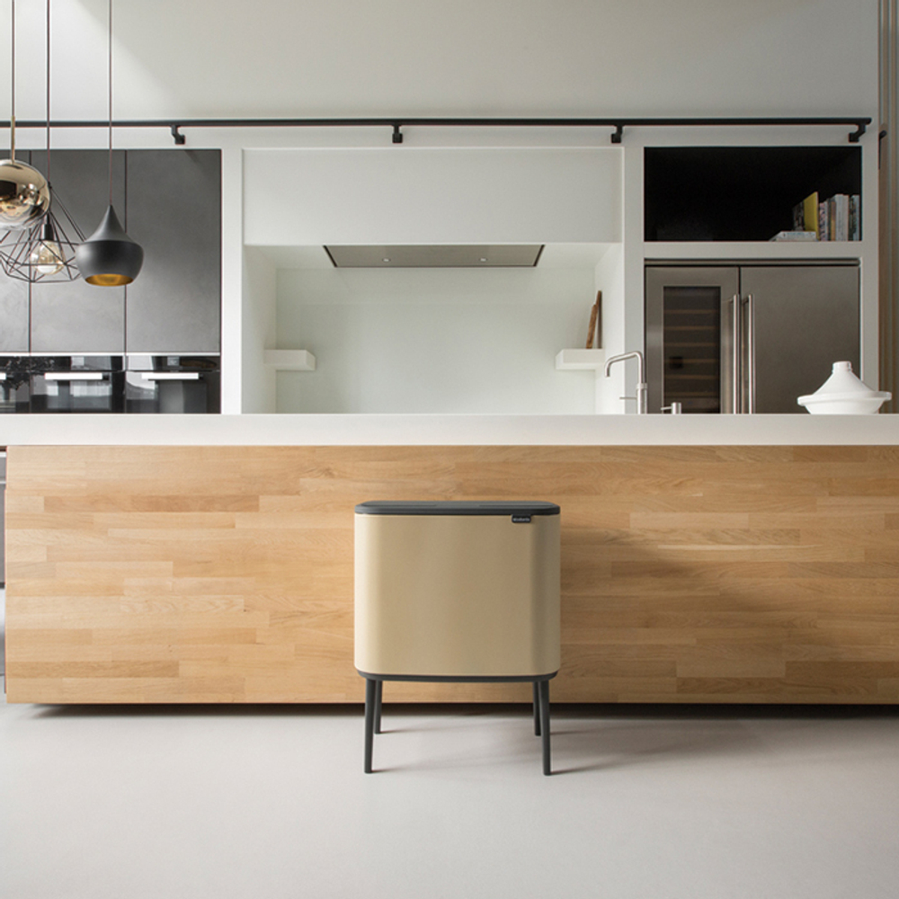 Мусорный бак Bo Touch Bin 36л Brabantia Минерально-золотой