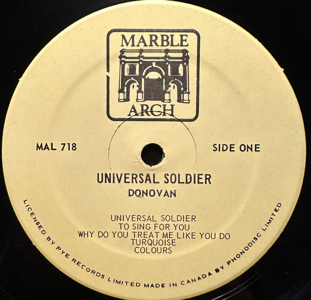 Donovan - Universal Soldier (Канада 1967г.)