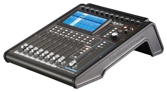 Studiomaster DIGILIVE16 Цифровой микшерный пульт, 12 микрф., 2 стерео, 12 микрф. предусилителей