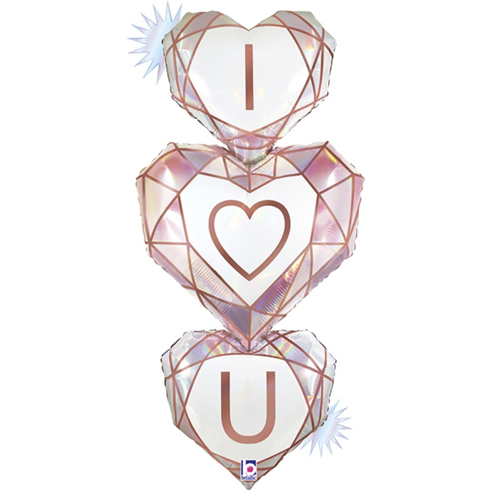 ФИГУРА ILY Сердца 48" / 122 см
