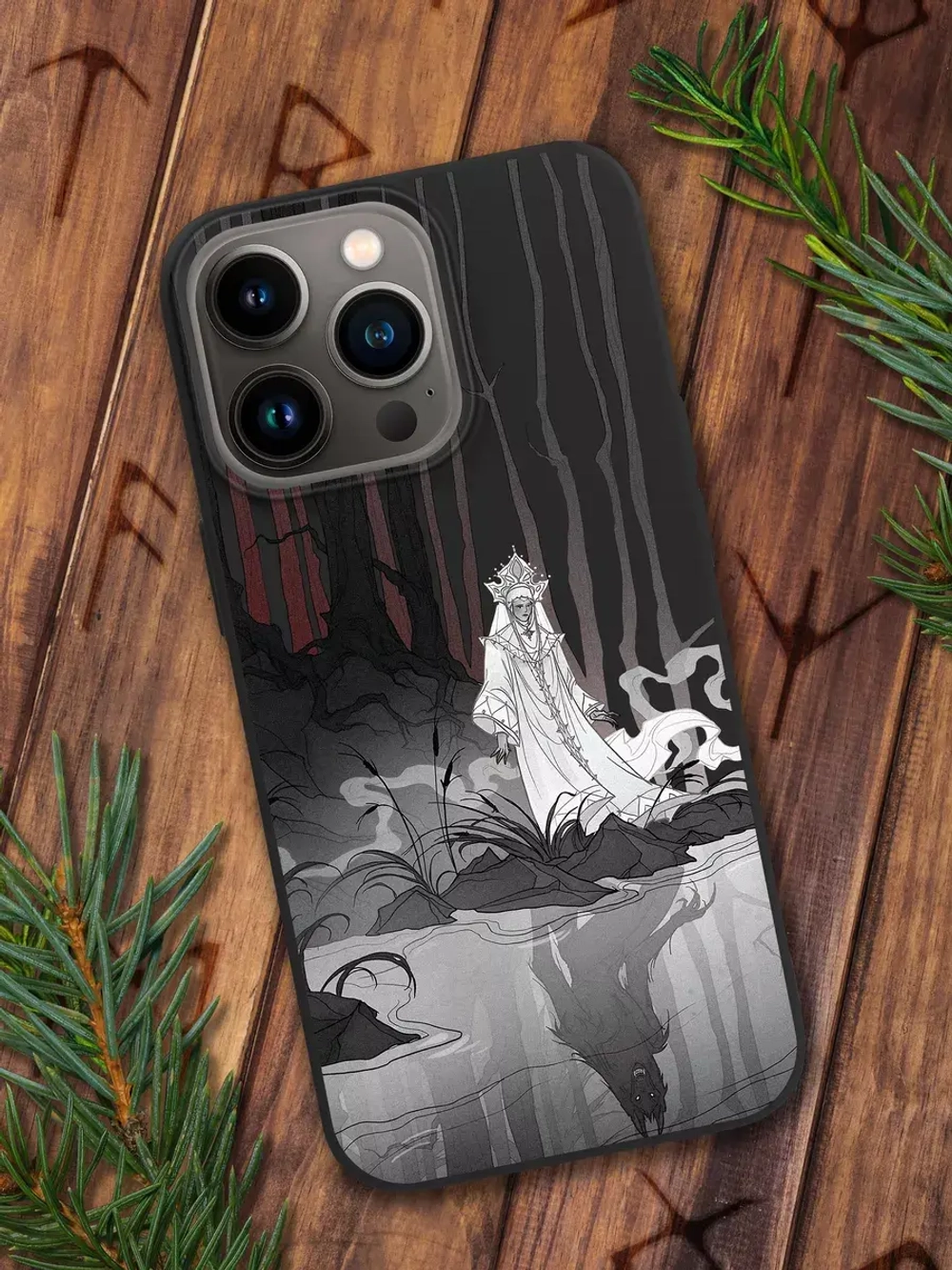 Чехол на iPhone 15 Pro с принтом
