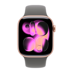 Умные часы Apple Watch Series 11 GPS, 42mm, Rose Gold Aluminium Case with Stone Gray Sport Band, M/L