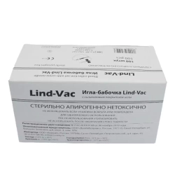 Игла-бабочка Lind-Vac, 22G x 3/4'' x 7'' 0.7мм х 19 мм, длина трубки 19 см (SN2207)