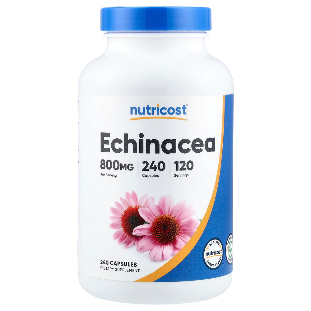 Nutricost, эхинацея, 240 капсул (400 мг в 1 капсуле)