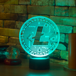 3Д-светильник "LiteCoin" (Лайткоин)