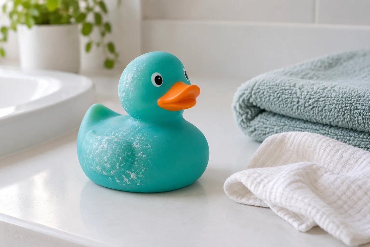 Налёт на игрушках для ванной: уход с учётом жёсткой воды