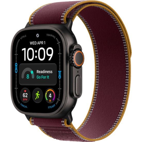 Apple Watch Ultra 4 (2026) 49mm Black Titanium Case /Burgundy Trail Loop