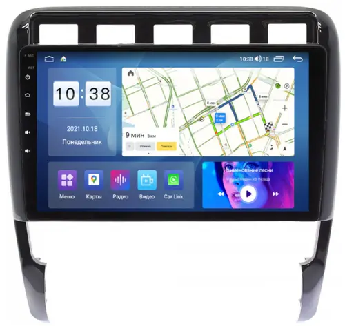 Магнитола для Porsche Cayenne 2002-2010 - Parafar PF954LUX1UHD на Android 13, Быстрая, QLED, CarPlay, 4G SIM-слот