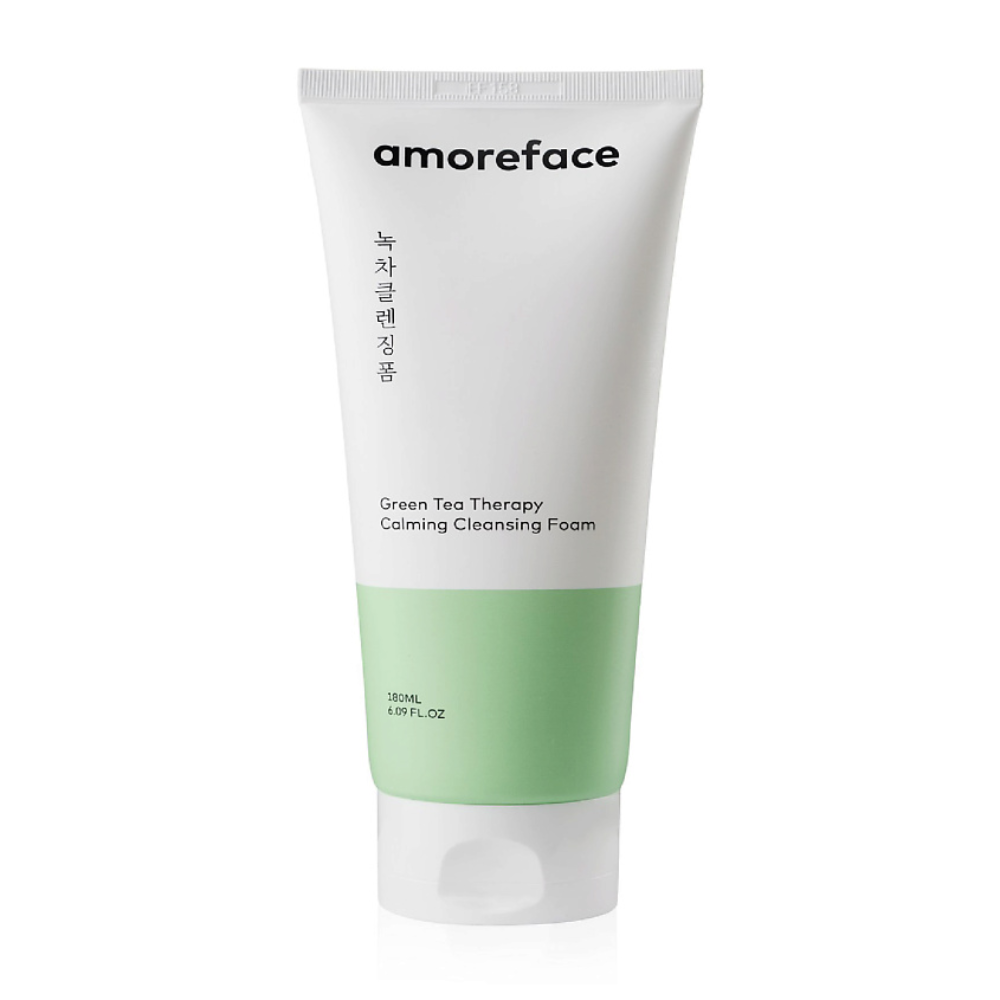 Пенка успокаивающая для умывания с эккстрактом зеленого чая Amoreface 180 мл