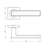 Ручка раздельная K.JK51.OPTIMA plus (OPTIMA plus JK) BL/GR-24 черный/графит